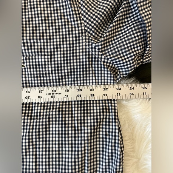 Lacoste mens short sleeve checkered button down shirt size 46 - Picture 5 of 9